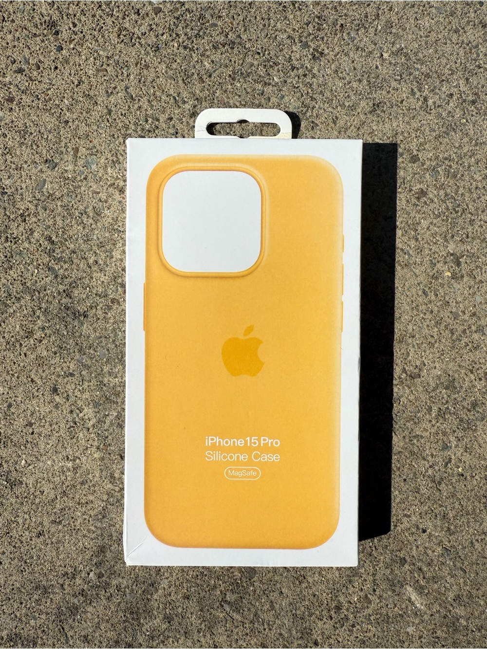 Apple Silicone iPhone Case in Sunny Yellow